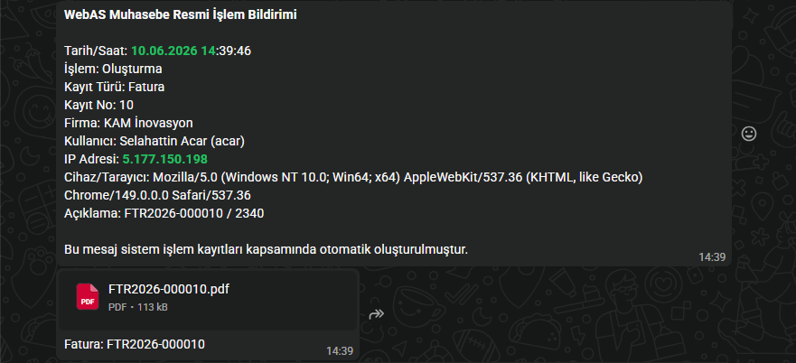 WebAS Muhasebe Screenshot 16